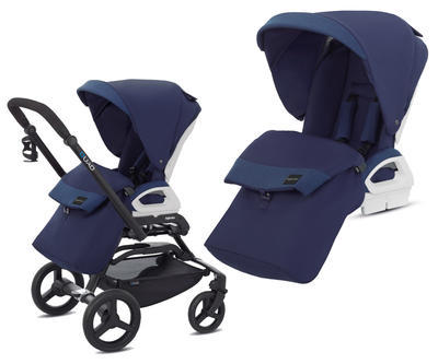 Kočárek INGLESINA Quad Pro Systém podvozek Quad Black včetně báze pro autosedačku, Ocean blue - 4