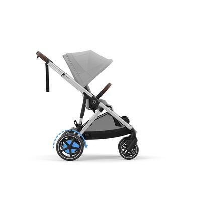 Kočárek CYBEX e-Gazelle S 2024, stone grey (silver frame) - 4