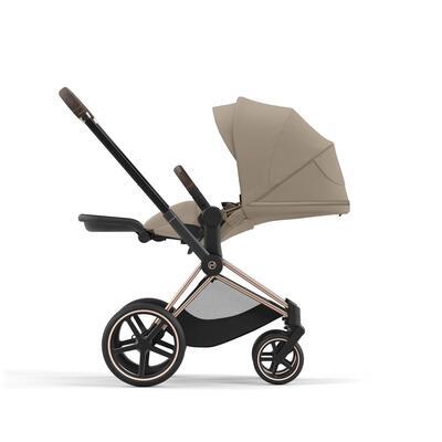 Kočárek CYBEX Set Priam Chrome Brown Seat Pack 2024 včetně Cloud T i-Size PLUS a báze T, cozy beige - 4