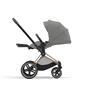 Kočárek CYBEX Priam Matt Black Seat Pack 2024, mirage grey - 4/7