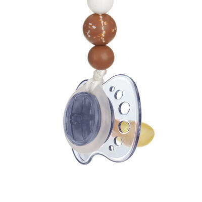 Řetízek s klipem LÄSSIG Soother Holder Wood/Silicone Little Universe 2024, moon rust - 4