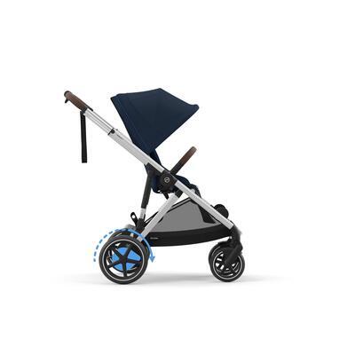 Kočárek CYBEX e-Gazelle S 2025, ocean blue (silver frame) - 5