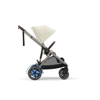 Kočárek CYBEX e-Gazelle S 2024, seashell beige (taupe frame)  - 5