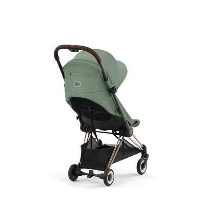 Kočárek CYBEX Coya Rosegold 2024 + ZDARMA: Originální pláštěnka, leaf green - 6