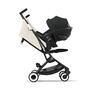 Kočárek CYBEX Libelle 2024, black frame - canvas white - 6/7