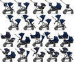 Kočárek CYBEX e-Gazelle S 2024, ocean blue (silver frame) - 7/7